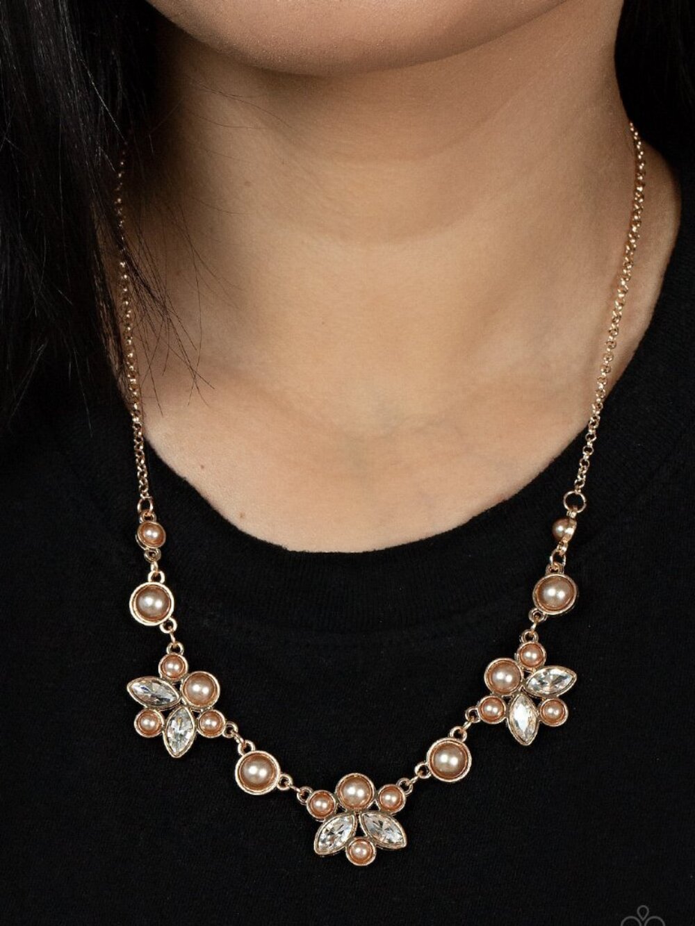 Paparazzi Jewelry Accessories - Royally Ever After - Brown Necklace - Vintage